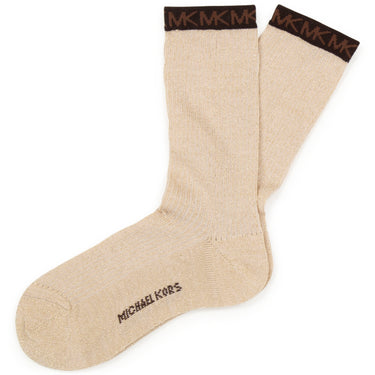 Calcetines Michael Kors dorado para niña